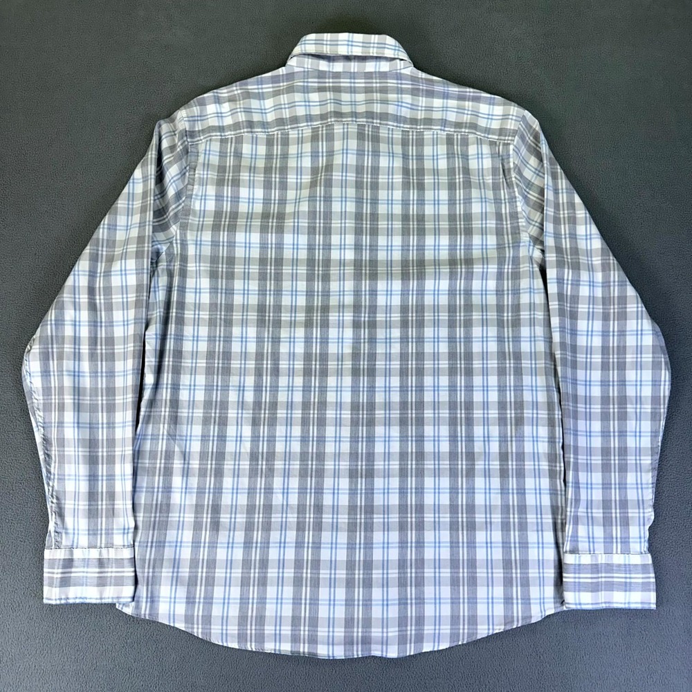 Faherty Shirt Mens XL Gray Blue Movement Supima Nylon Performance Minimalist - Picture 3 of 8